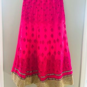 Indian pink lehenga